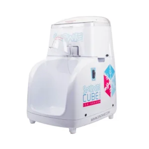 Compact white medical nebulizer with transparent top and control dial.
